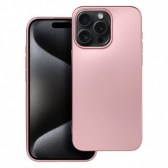 Apple iPhone 15 Pro Max Hülle Metallic Rosa