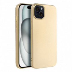 Apple iPhone 15 Plus Hülle Metallic Gold