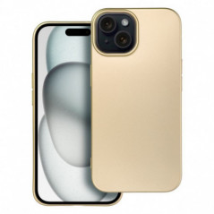 Apple iPhone 15 Hülle Metallic Gold