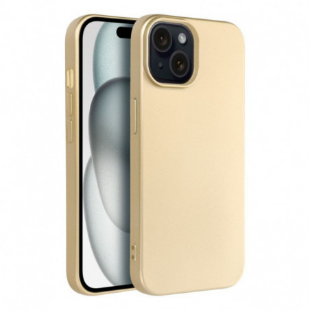 Apple iPhone 15 Hülle Metallic Gold