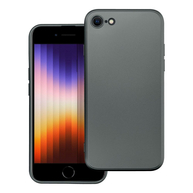 Apple iPhone 8 Hülle Metallic Grau 