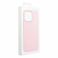 Apple iPhone 16 Pro Hülle Leather Mag Cover Elegant  MagSAFE  Sandrosa 