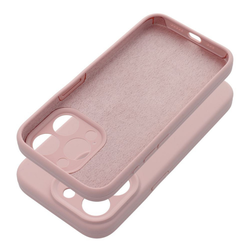 Apple iPhone 16 Hülle Silicone 2mm Sandrosa 