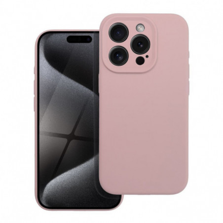 Apple iPhone 16 Pro Hülle Silicone 2mm Sandrosa