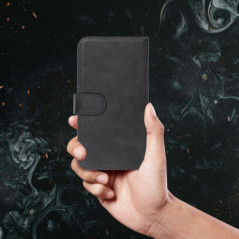 XIAOMI Redmi 12 Universaletui, Book Handytaschen COMMON book Elegant, Weiches Futter innen  Schwarz 