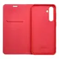 Samsung Galaxy M12 Book Handytaschen LUNA Book Carbon Kohlenstoff-Faser, Elegant  Rot 