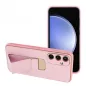 Samsung Galaxy S24 FE Hülle LEATHER Case Kickstand Rosa 