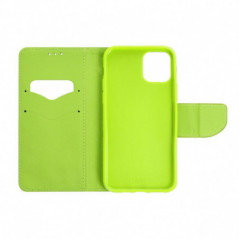 Samsung Galaxy S24 Brieftaschenetui Fancy Book Marine / Limette 