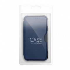 Samsung Galaxy S24 Book Handytaschen  Razor Book Kohlenstoff-Faser, Kohlenstoffmuster  Blau 