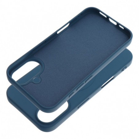 Apple iPhone 16 Hülle Silicone Mag Cover MagSAFE  Blau