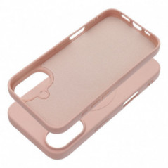 Apple iPhone 16 Hülle Silicone Mag Cover MagSAFE  Rosa