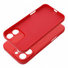 Apple iPhone 16 Pro Max Hülle Silicone Mag Cover MagSAFE  Rot