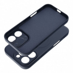 Apple iPhone 16 Pro Hülle Silicone Mag Cover MagSAFE  Blaues Titan