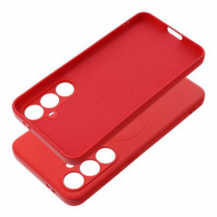 Samsung Galaxy S24 FE Hülle Silicone Mag Cover MagSAFE  Rot