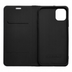 Apple iPhone 16 Book Handytaschen LUNA Book Carbon Kohlenstoff-Faser, Elegant  Schwarz