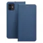 Apple iPhone 16 Pro Book Handytaschen LUNA Book Carbon Kohlenstoff-Faser, Elegant  Blau