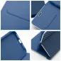 Apple iPhone 16 Pro Book Handytaschen LUNA Book Carbon Kohlenstoff-Faser, Elegant  Blau