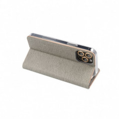 Apple iPhone 16 Plus Book Handytaschen LUNA Book Gold Elegant  Silber