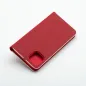 Apple iPhone 16 Pro Book Handytaschen LUNA Book Carbon Kohlenstoff-Faser, Elegant  Rot