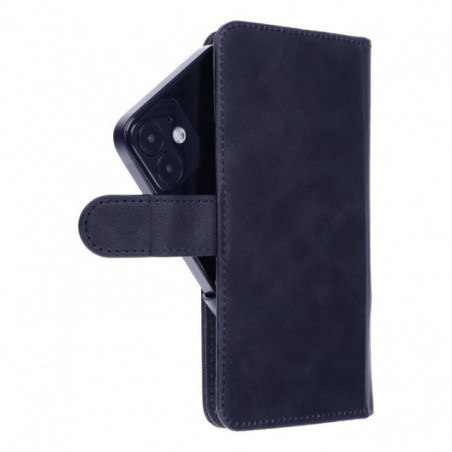 Apple iPhone 12 Universaletui, Book Handytaschen COMMON book Elegant, Weiches Futter innen  Schwarz