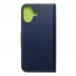 Apple iPhone 16 Plus Brieftaschenetui Fancy Book Marine / Limette