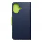 Apple iPhone 16 Brieftaschenetui Fancy Book Marine / Limette