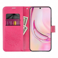 Samsung Galaxy S25 Ultra Book Handytaschen MEZZO Book Magenta