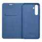 Samsung Galaxy S25 Book Handytaschen LUNA Book Carbon Kohlenstoff-Faser, Elegant  Blau