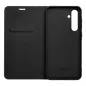 Samsung Galaxy S25 Plus Book Handytaschen LUNA Book Carbon Kohlenstoff-Faser, Elegant  Schwarz