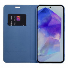 XIAOMI Redmi Note 14 Pro 5G Book Handytaschen LUNA Book Carbon Kohlenstoff-Faser, Elegant  Blau