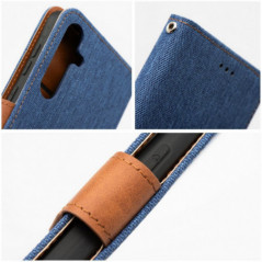 Samsung Galaxy A12 Book Handytaschen JEANS Elegant  Blau