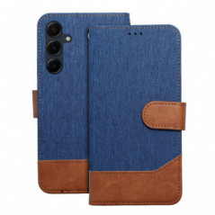 Samsung Galaxy A12 Book Handytaschen JEANS Elegant  Blau