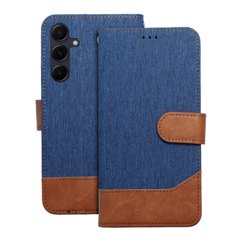 Samsung Galaxy A25 5G Book Handytaschen JEANS Elegant  Blau