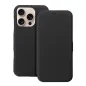 Apple iPhone 15 Pro Max Book Handytaschen FOLIO Side Magnet Elegant, Kohlenstoffmuster  Schwarz