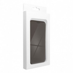 Apple iPhone 14 Pro Max Book Handytaschen FOLIO Side Magnet Elegant, Kohlenstoffmuster  Braun