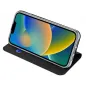Apple iPhone 14 Plus Hülle Dux Ducis Leather Schwarz