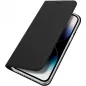 Apple iPhone 15 Pro Hülle Dux Ducis Leather Schwarz