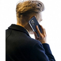 Apple iPhone 15 Pro Hülle Dux Ducis Leather Blau