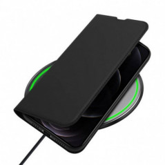 Apple iPhone 13 Pro Max Hülle Dux Ducis Leather Schwarz