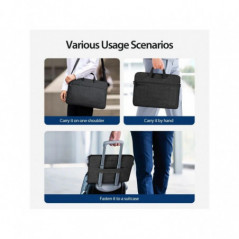 Dux Ducis Hülle LBJB für Laptop 15.-5-16 Zoll Umhängetasche schwarz