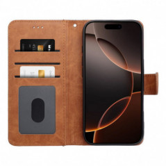 Apple iPhone 16e Book Handytaschen JEANS Elegant  Grau