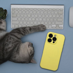 Apple iPhone 15 Pro Max Hülle Silicone 2mm Zitrone