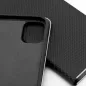 Apple iPhone 16e Book Handytaschen LUNA Book Carbon Kohlenstoff-Faser, Elegant  Schwarz