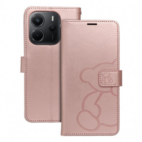 XIAOMI Redmi Note 14 4G Book Handytaschen MEZZO Book Roségold
