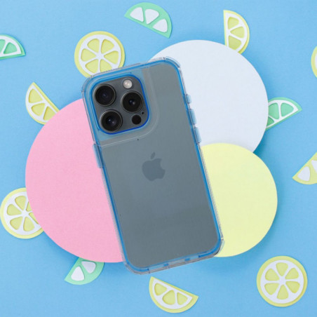 Apple iPhone 16e Hülle Matrix Clear Blau