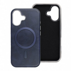 Apple iPhone 14 Pro Max Hülle Gentleman Mag Cover Elegant MagSAFE Navy blau