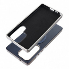 Samsung Galaxy S25 Plus Hülle Gentleman Mag Cover Elegant  MagSAFE  Navy blau