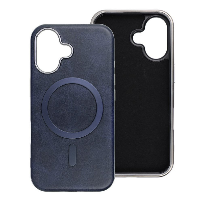 Apple iPhone 15 Pro Hülle Gentleman Mag Cover Elegant MagSAFE Navy blau Apple iPhone 15 Pro Hülle Gentleman Mag Cover Elegant MagSAFE Navy blau