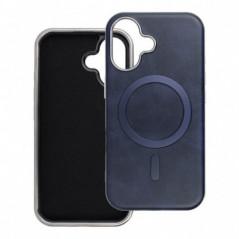 Apple iPhone 16 Hülle Gentleman Mag Cover Elegant  MagSAFE  Navy blau