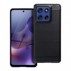 Motorola Edge Hülle Carbon Elegant  Schwarz